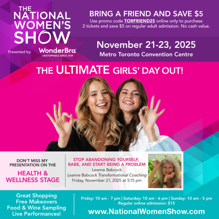 Women's Show Expo poster featuring Leanne Babcock